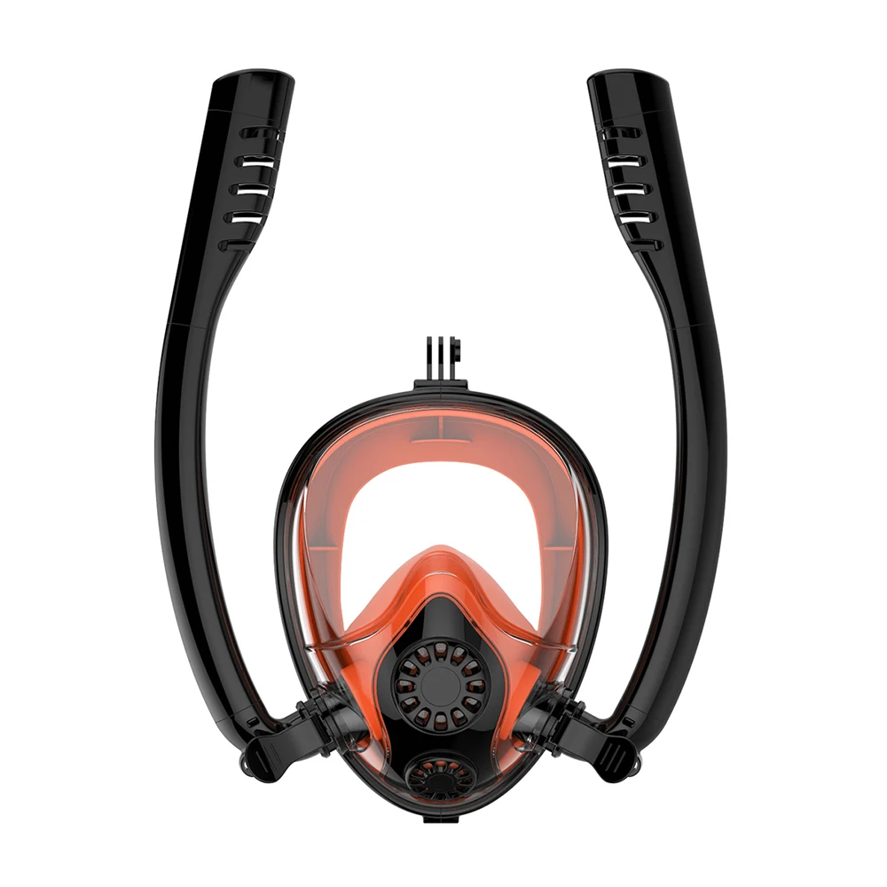 

Underwater Diving Mask 2020 Great Deal Diving Mask Safe Snorkel Mask Anti Fog Anti-Slip Ring Full Face Snorkel Diving Equipment