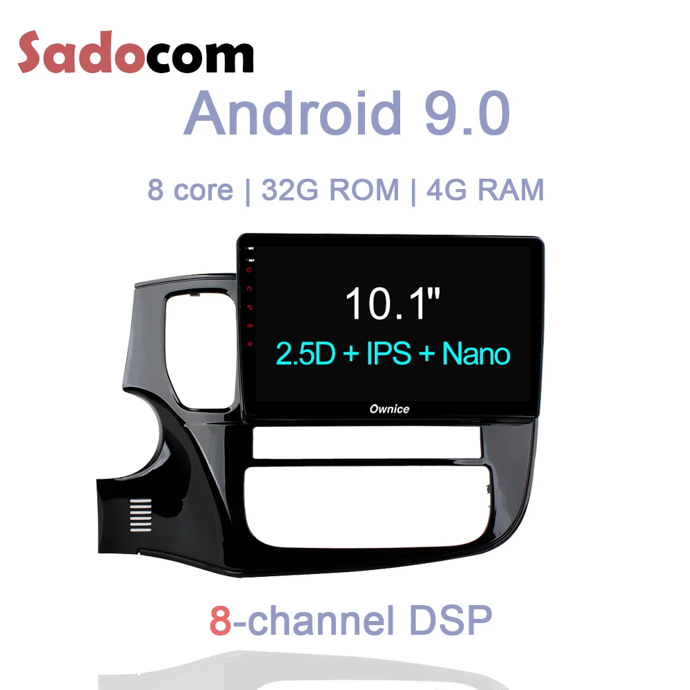 Автомобильный DVD-плеер DSP 10 1 дюйма Android 9 0 8 ядер 32 Гб ПЗУ 4 ОЗУ Wi-Fi BT GPS карта RDS