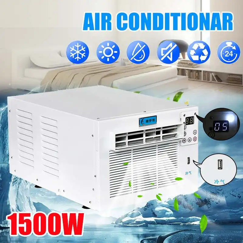 220 V/AC Настольный кондиционер 1500 Вт машина для изготовления холодного/тепла двойного назначения 24-х часовой таймер с пультом дистанционного управления светодиодный пульт управления Pet осушитель воздуха conditione