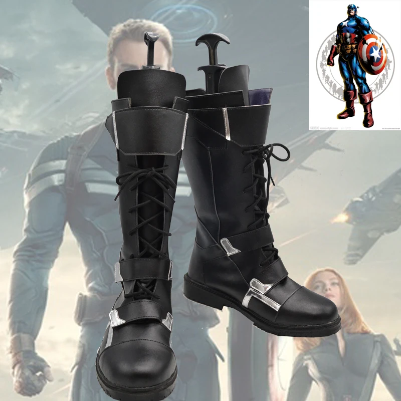 

Movie Avengers Infinity War Winter Soldier shoes Cosplay Costumes Custom Halloween men and women cartoon Game animation shoes