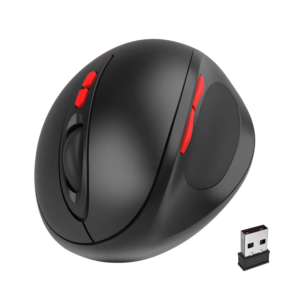HXSJ T33 2,4G Беспроводная оптическая мышь эргономичного дизайна для ноутбука, игрового плеера, эргономичная игровая мышь 2400 dpi, регулируемая для ПК