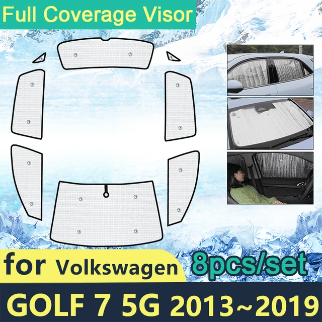 Volle Abdeckungen Sonnenschirme Für Volkswagen Golf MK7 VW Golf 7 2015 ~  2021 Auto Zubehör Sonnenschutz Windschutzscheiben Seite Fenster visier -  AliExpress