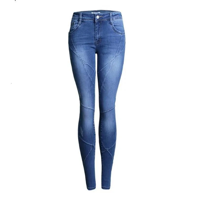 Vrouwen Crossing Lijn Лоскутные Большие размеры Мерк Nieuwe Mid Lage Tail Стретч скинни Broek джинсы voor Vrouwen джинсовые джинсы