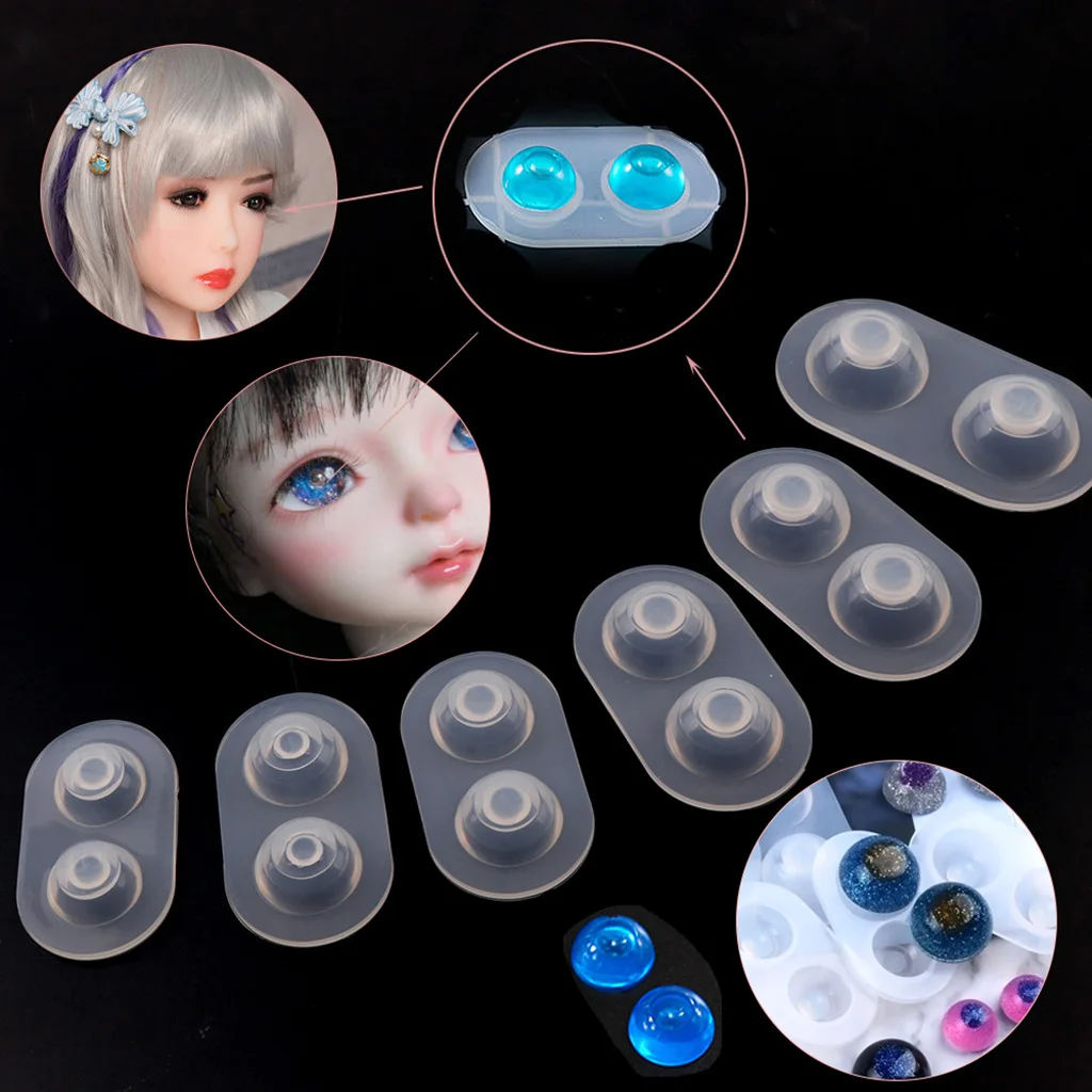 BJD eye mold resin eyeball eye silicone mold sd resin mold, 6pcs - 14mm 16mm 18mm 20mm 22mm