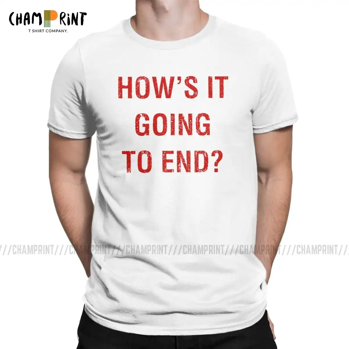 Awesome How S It Going To End T Shirts Men Round Collar 100 Cotton T Shirt The Truman Show Movie Short Sleeve Tees 4xl 5xl Tops Aliexpress aliexpress