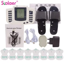 Beurha 16 электрод колодки электрический стимулятор массаж всего тела Tens иглоукалывание Пульс боль расслабить русская Кнопка забота о здоровье