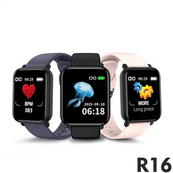 

R16 Men Smart Watch For Android Apple Watch IP68 Waterproof Heart Rate Blood Pressure Smartwatch Women PK P68 P70 B57