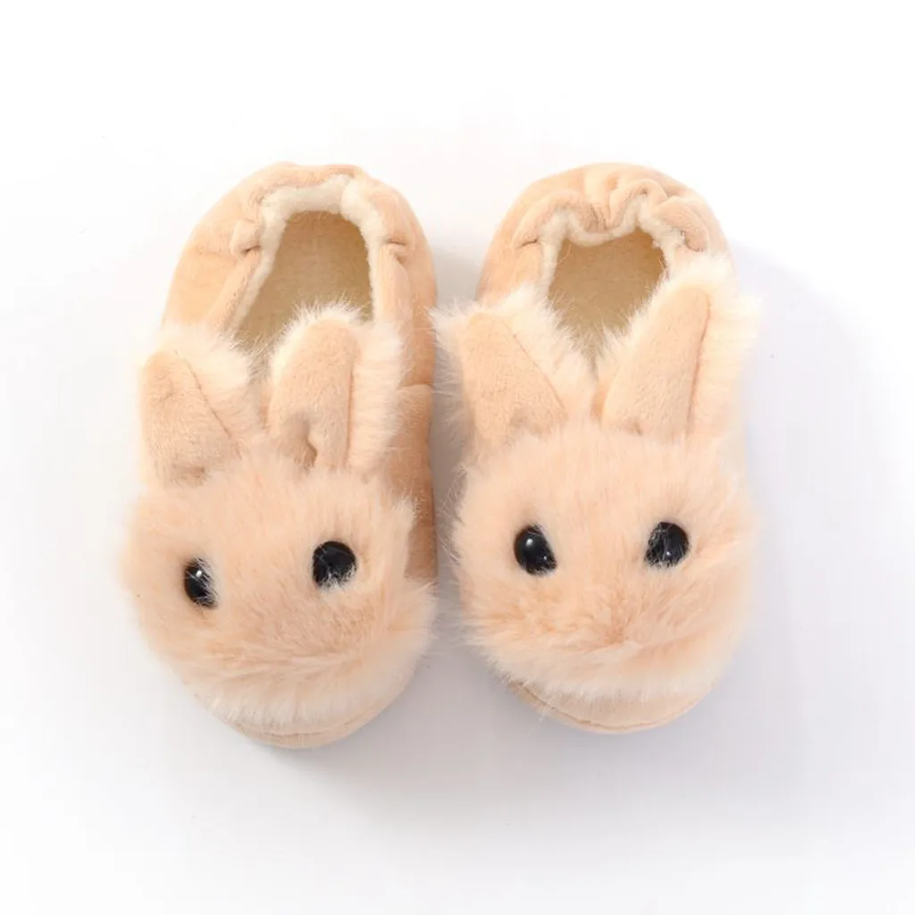 Carcoon/зимние теплые Детские Тапочки; детская теплая обувь для малышей; Тапочки на мягкой подошве с рисунком для мальчиков и девочек