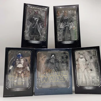 

Star Wars Figure SHF Figuarts Darth Vader Figure Darth Maul Jango Fett Clone Troope Phase I Darth Vader Action Figure Toys Gift
