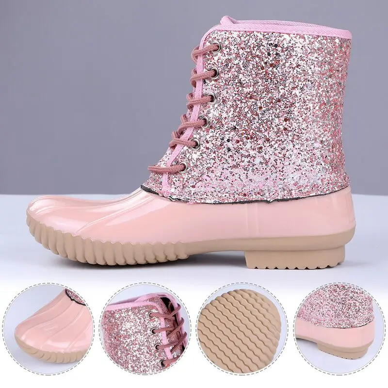 Женские ботинки женские водонепроницаемые непромокаемые на резиновой подошве с