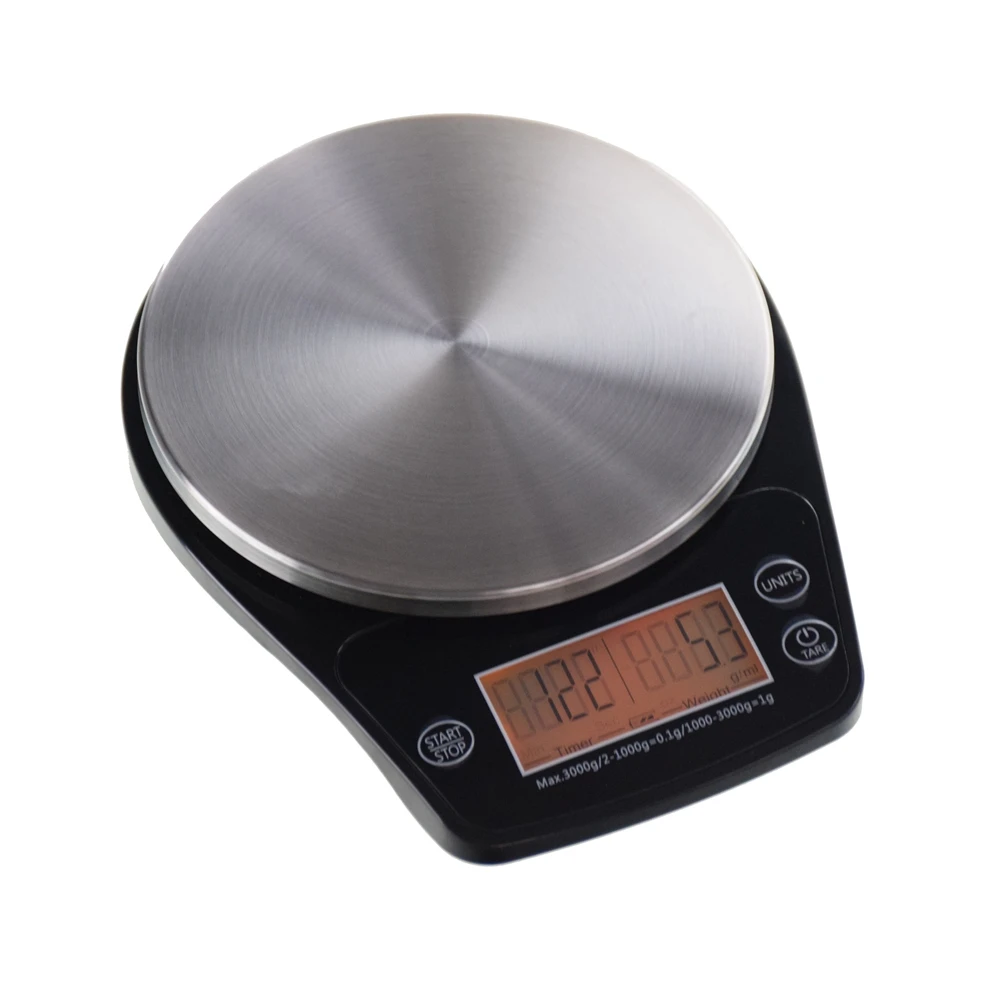 Эко кофе V60 капельная Кофеварка Мини цифровые электронные весы с таймером 0,1-3000 г кухонные весы