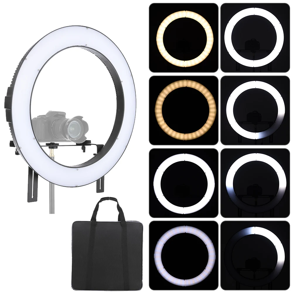 Falconeyes DVR-512DVC Ring Light Camera LED Vedio Photography Lighting Studio Outdoor Lamp CRI90+ Adjustable 3200K-5600K | Электроника