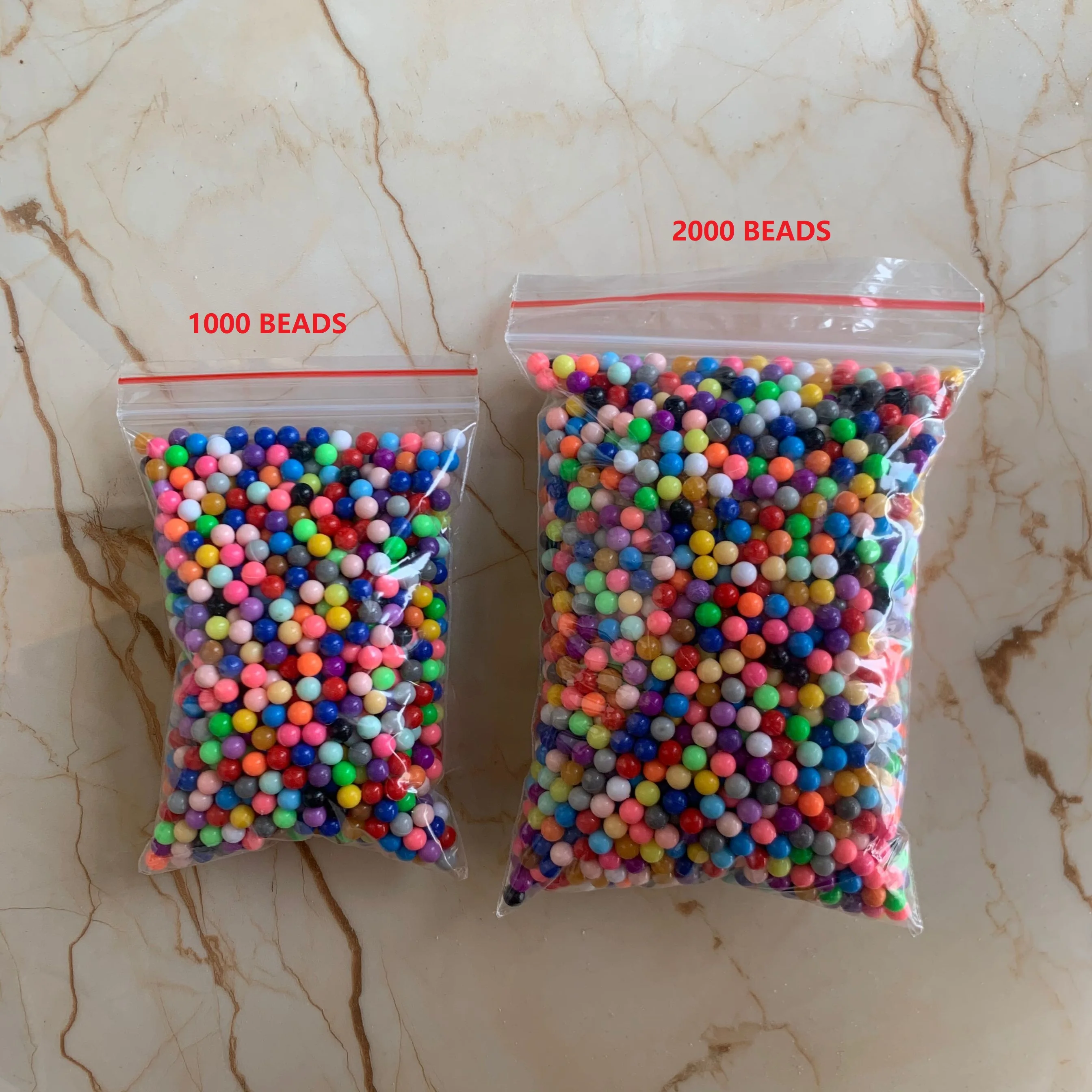 Cuentas mágicas de espray de agua para niños, accesorios educativos de rompecabezas en 3D, DIY, Juguetes Divertidos, 24 colores, 5mm, 1000-2000 Uds.
