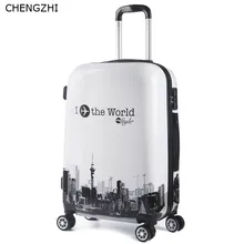 CHENGZHI 2" 24 дюймов ABS+ PC чемодан на колесиках, чемодан trollry hardside, багаж для путешествий