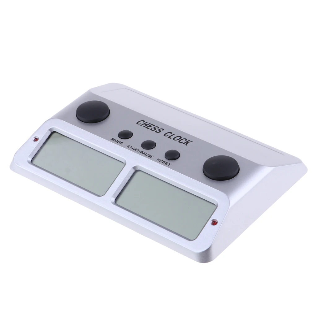 

Official Chess Clock Electronic Chess Timer -Digital- Silver
