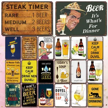 

Belgian Beer Tin Sign Vintage Plaque Metal Plates For Wall Art kitchen Cafe Shop Home Restaurant Decoration