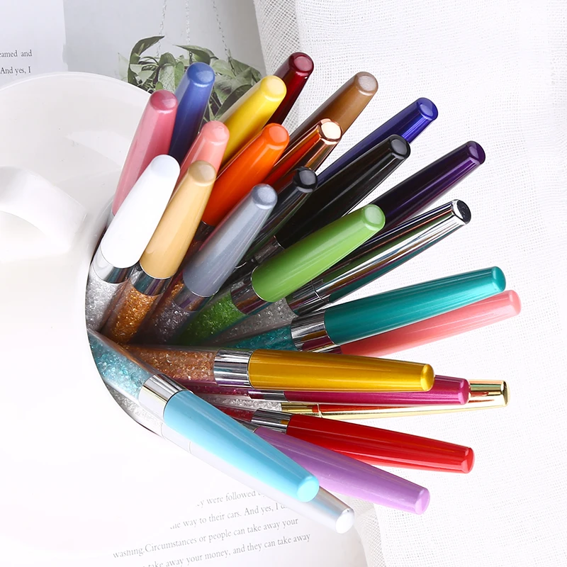 Кристальная шариковая ручка Swaroski с логотипом на заказ, алмазная Роскошная металлическая ручка для письма, милые школьные офисные канцелярские принадлежности, подарки