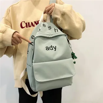 

Female Women's Backpack Brand Classic Black Preppy Style Teenage Backpacks for Girls Sac a Dos Floral Backpack Schoolbag