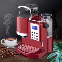 Devisib expresso barista máquina de café com moedor de rebarba cônica leite quente para fazer café expresso cappuccino americano