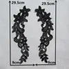 black Lace Collar Neckline Applique Embroidery Sewing on Patches Sewing Fabric Accessories a pair for sale free shipping ► Photo 2/5