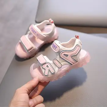 

2020 Summer Children Mesh Sandals Fashion Kids Sandals Girls Soft Sports Summer Beach Shoes Size 21-30