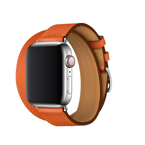 Двойной тур кожаный ремешок для apple watch 4 band 40 мм 44 мм correa iwatch series 3 2 1 42 мм 38 мм наручные часы ремень - Цвет ремешка: cross brown