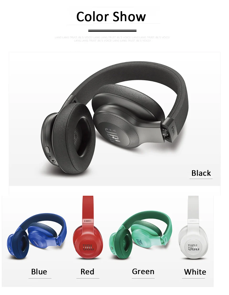 Original JBL E55BT Wireless Bluetooth Headphone Portable Foldable Headset Super Bass Earphone AUX IN HiFi Sport Headset with Mic