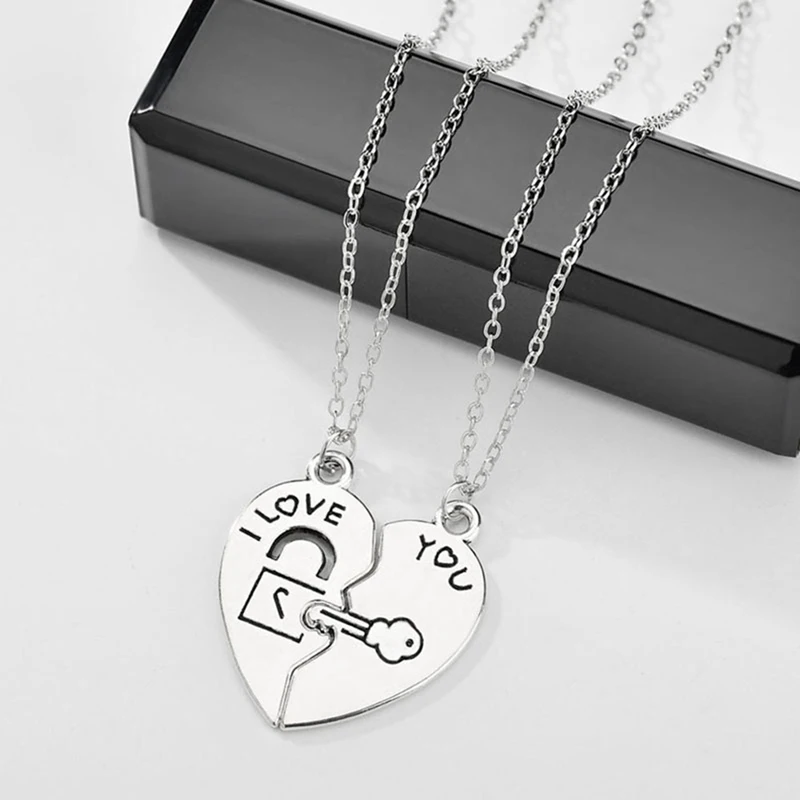 2 PCs/Set Couple Necklace for Women and 