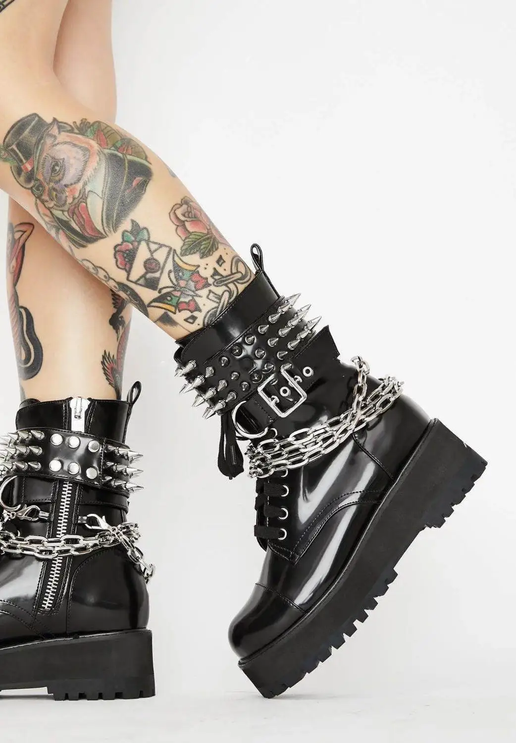 2021 Trend Chunky Combat Fall Boots 