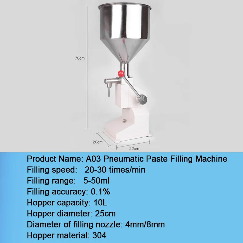 COMOPEZ Pneumatic Paste Filling Machine, Liquid Quantitative Filling Machine, Machine Oil, Ointment, Toothpaste, Honey Cosmetics 4