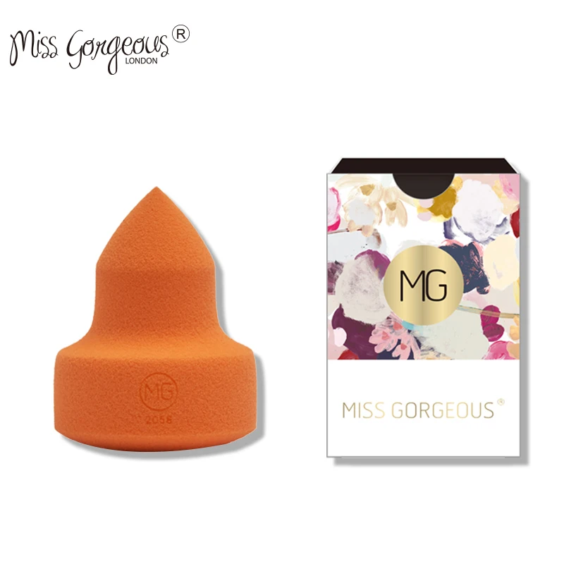 Бренд Miss Gorgeous 1 шт. оранжевый спонж для макияжа спонж формы марки блендер губка для лица Пудра Puffbeauty инструмент подарок для леди девушки
