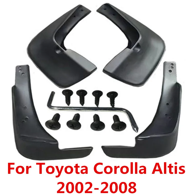 Аксессуары для Toyota Corolla Altis Sedan 2002 2003 2004 2005 2006 2007 брызговики|Грязезащита| |