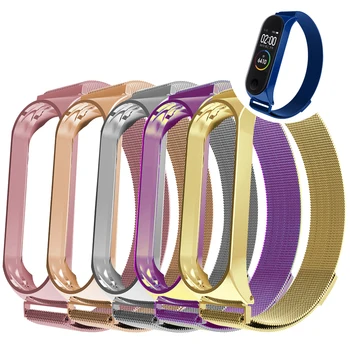 

Wrist Band for Xiaomi Mi Band 3 Stainless Steel Bracelet Smart Watch Band Strap