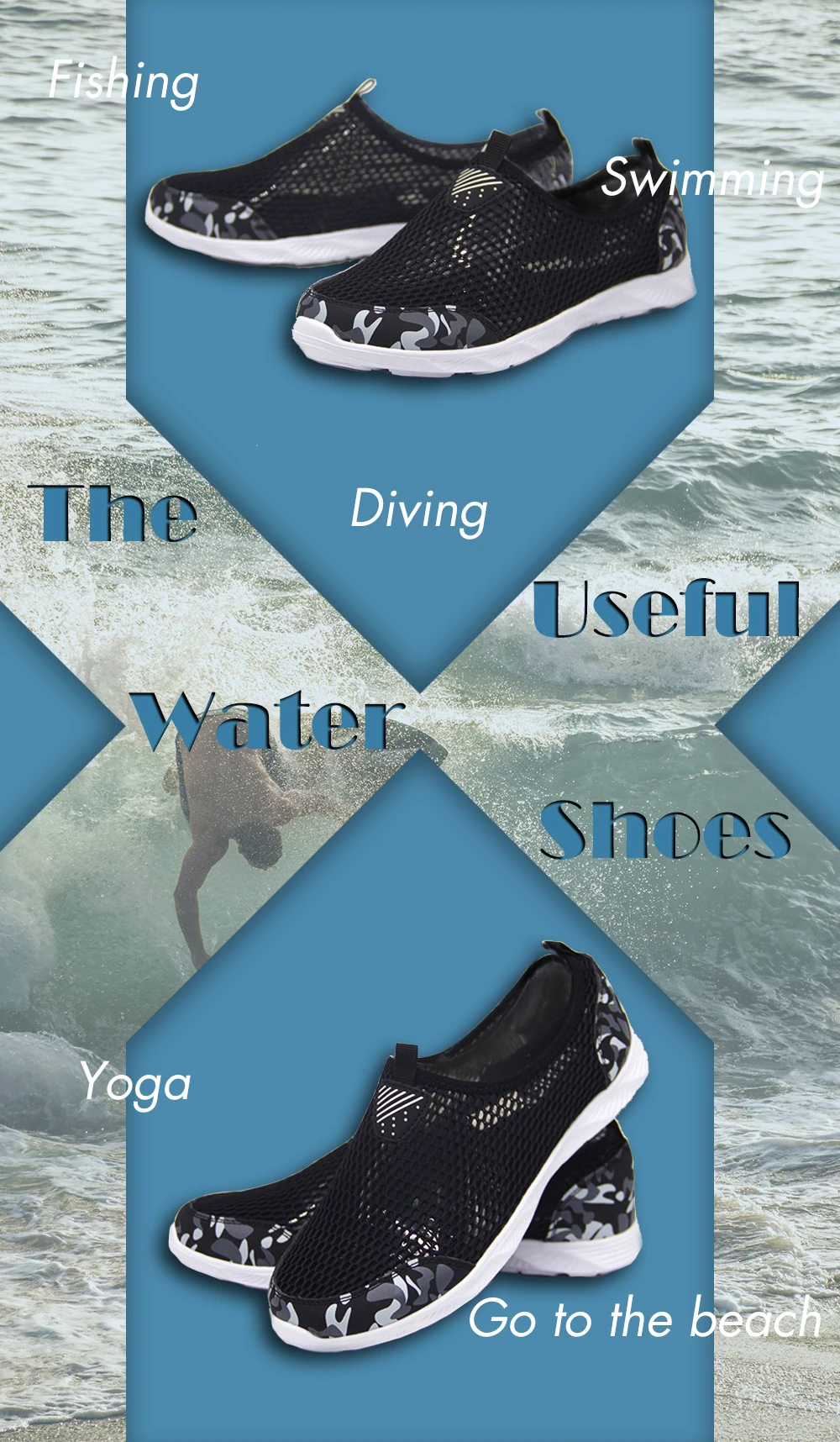 QEJEVI обувь; тапочки; морские кроссовки для плавания для мужчин и женщин; быстросохнущая летняя обувь для серфинга; нескользящая обувь для плавания