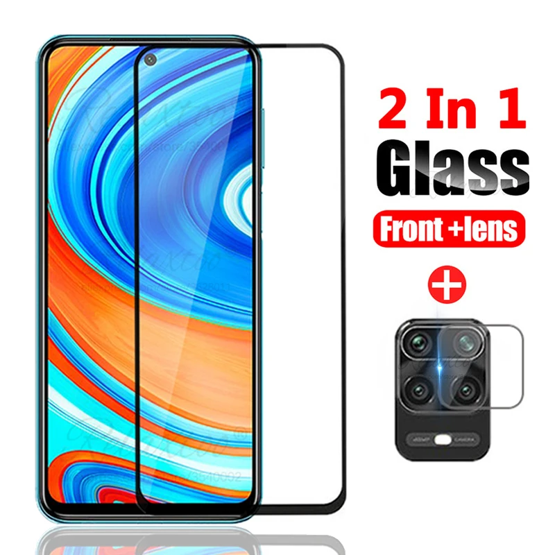 

2 in 1 Tempered Glass for Xiaomi Redmi Note 9 Pro max Protective Camera Lens Film Redmi note 8 8t pro 9pro Screen Protector 9h