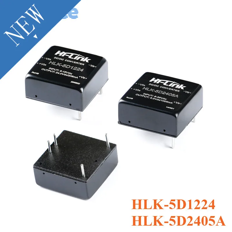 DC-DC 12V to 24V 5V 5W Power Supply Module DC Regulated Step Down Buck HLK-5D1224 HLK-5D2405A | Электроника