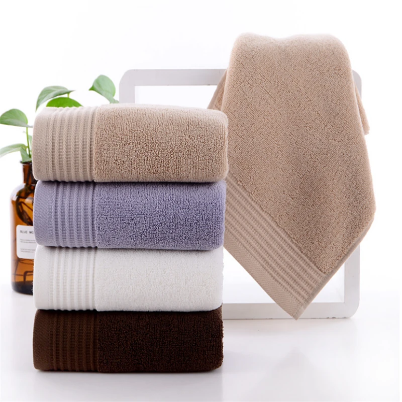 Pure Cotton Super Absorbent Large Towel 34*74cm Thick Soft Bathroom