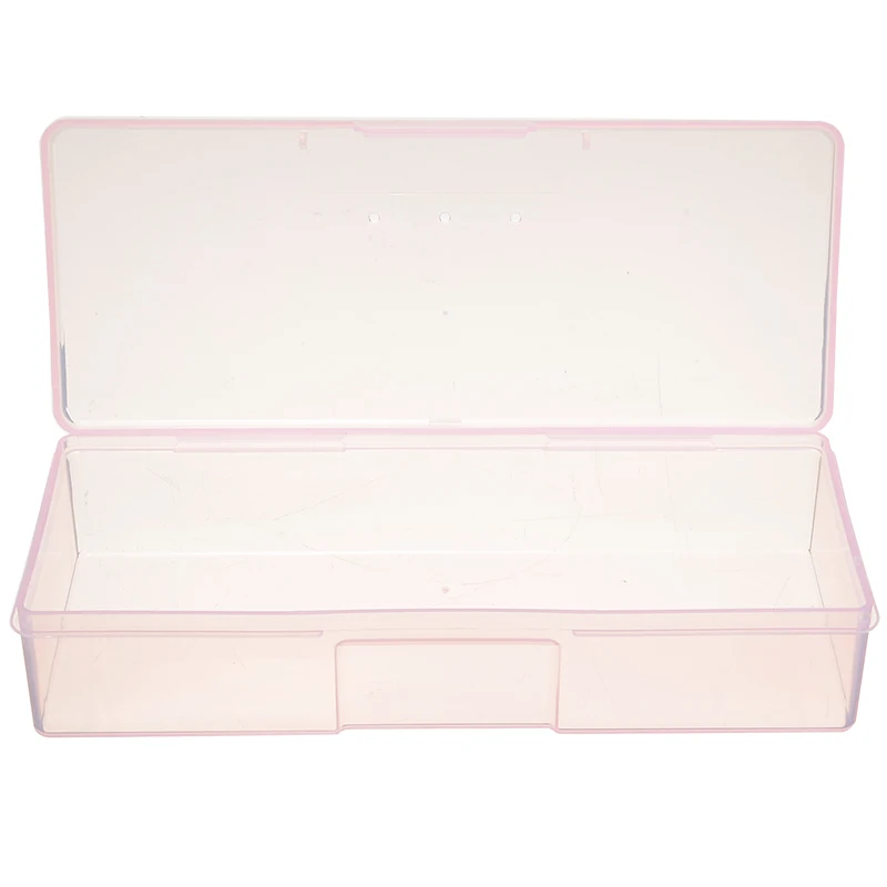 Шеллхард 1 шт. коробка для хранения ногтей пластик высокое качество прозрачный Маникюрный Инструмент Дизайн ногтей пустые ящики для хранения контейнеров Органайзер