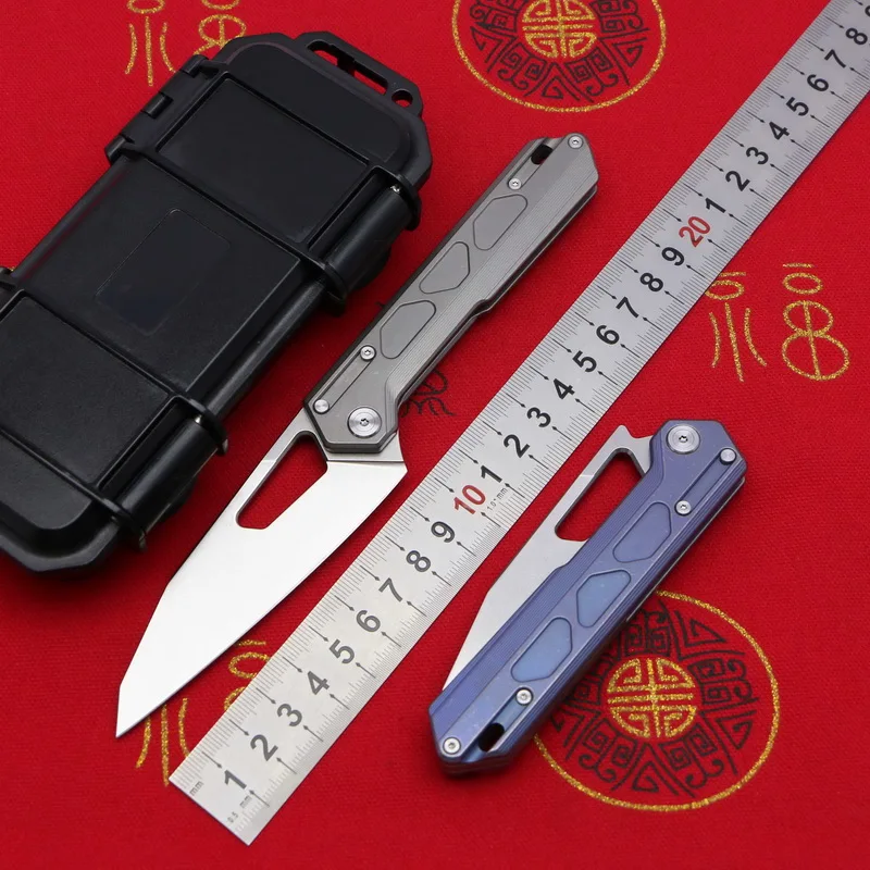 

NOC original DT-03 bearing folding knife VG10 blade titanium alloy handle outdoor camping hunting kitchen fruit knives EDC tools