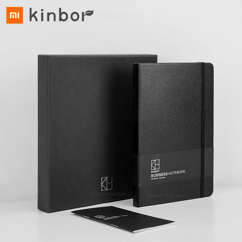 Xiaomi Mijia Kinbor Бизнес Справочник подарочный набор Канцелярии практичный офисный подарок график флеш-накопитель сумка Закладка для книги Пресс ручка