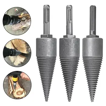 

145x32mm Firewood Machine Drill Wood Cone Reamer Punch Driver Square shank/Round shank/Hex shank Drill Bit Split Drilling Tools