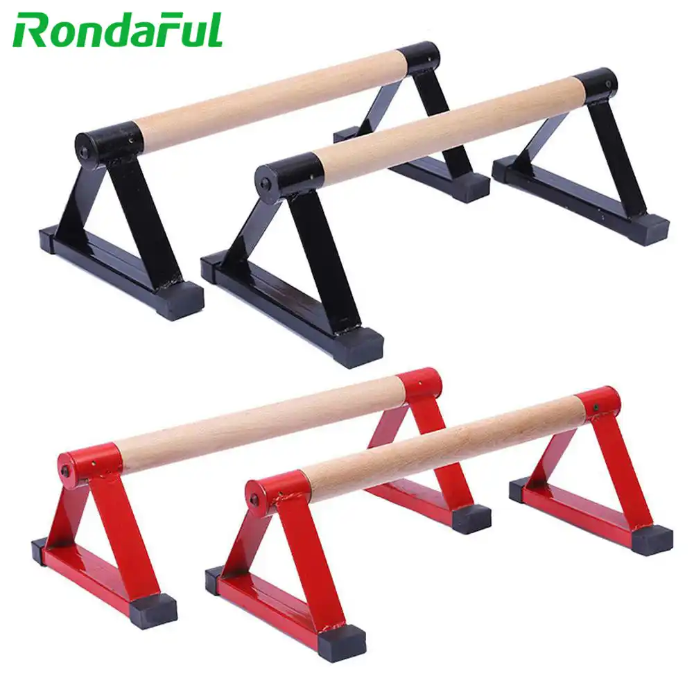 PushUp Stands 1Pair Wooden Parallettes Gymnastics Calisthenics