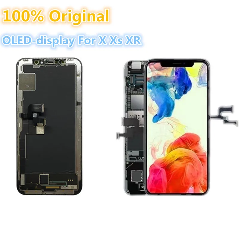 100% Оригинальный ЖК-дисплей с сенсорным экраном модуль для iPhone 5s SE 6 6s 7 8 Plus X Xs XR