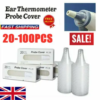 

20PCS Ear Thermometer Covers Replacement Lens Ear Thermometer Filter Cap Probe Braun Thermoscan Using replacement filters