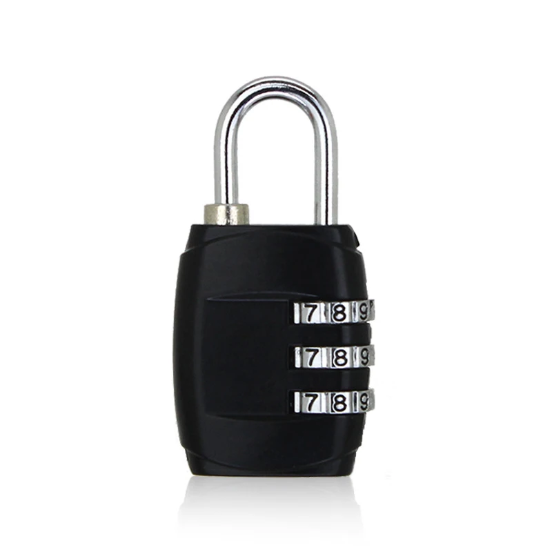 

3 Dial Password Lock Simple Multicolor Travel Padlock for Luggage Suitcase Baggage Toolbox Gym Locker