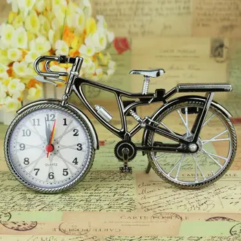 

1Pcs Retro Bicycle Clock Design Cool Style Clock Creative Home Office Table Clock Vintage Iron Big Watch Decor Gift Dropshipping
