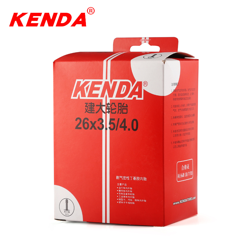 KENDA bicycle inner tube 26x3.5-4.0 Schrader A/V ATV tyre beach bike tire tube city fat tyres snow bike tires inner tubes 530g