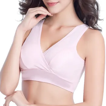 

Women Pregnancy Breast One Size Sleep Underwear Nursing Maternity Bra Clothing Cotton Breastfeeding Bra for Pregnant