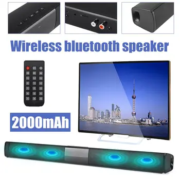 

20W Bluetooth Speakers Hifi Home Surround System Soundbar Speaker Portable Wireless 3D Music Sound Bar for PC Theater TV