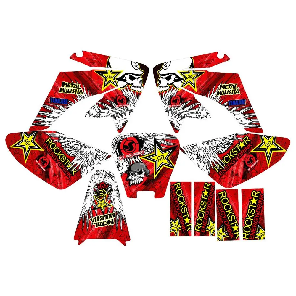 

New Full Graphics Decals Stickers Custom Number Name 3M Bright Stickers Waterproof For HONDA CRF50F CRF100F 2004-2015